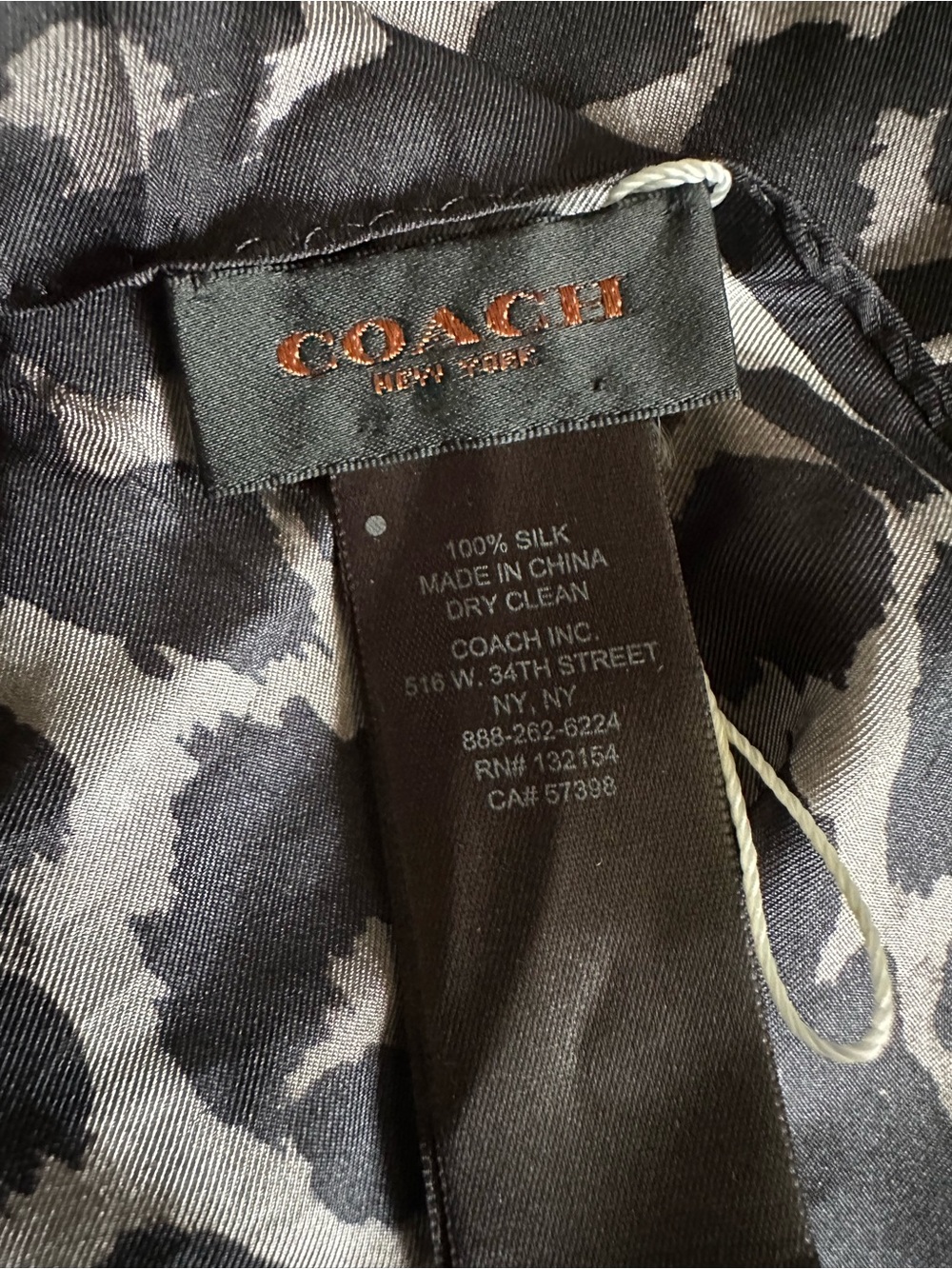 Coach Silk Scarf - Picture 4 of 6